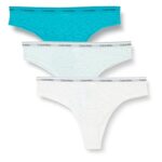 Calvin Klein Pack de
 3 Braguitas Tipo Tanga con Encaje para Mujer, Mul