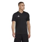 adidas Entrada 22 Tee
 Camiseta para hombre, Black, M Extra alto