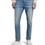 G-STAR Para Hombre
 Jeans 3301 Slim, Azul (Sun Faded waterside 51001-D5