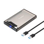 Tccmebius 2,5» Externo Carcasa del Disco Duro, USB 3.0 a SATA Caja pa