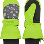 Playshoes Mitón Unisex niños, Copos de Nieve Verdes, 2 (ca. 2-4 años)