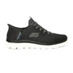 Skechers Summits High Range, Zapatillas Hombre, Black Mesh Trim, 42 EU