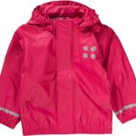 LEGO Jane 101 Chaqueta Impermeable, Bebé-Niñas, Rojo (Red), 80 (Tamaño