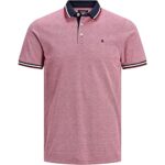 Jack & Jones Jjepaulos Polo Ss Noos Polo, Hombre, Rio Red Detail:slim