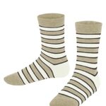 FALKE Simple Stripes K So algodón estampados 1 par, Calcetines Unisex