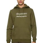 Mister Tee Depresso Hoody Sudadera con Capucha, Olive, XS para Hombre