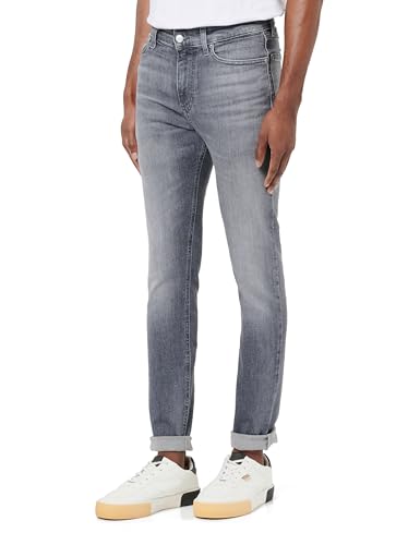 Tommy Jeans Vaqueros Hombre Simon Skinny Fit, Negro (Denim Black), 38W