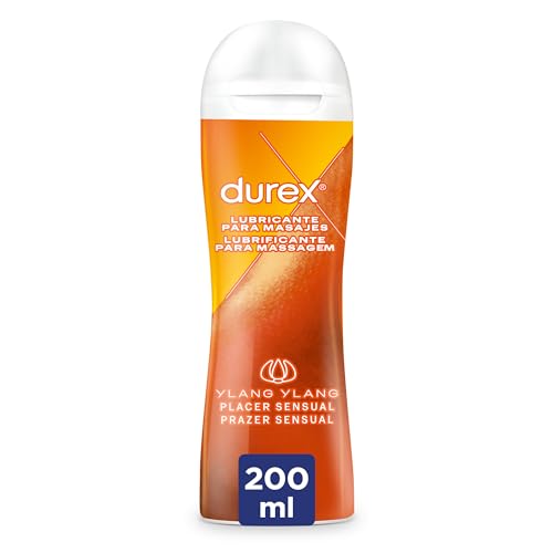 Durex Play Massage Gel Lubricante 2 en 1, Gel de Masaje y Lubricante c