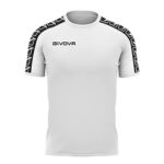 Givova T-Shirt Poly Band Camiseta, Hombre, Blanco, L