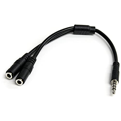StarTech.com Adaptador de Auriculares con Micrófono Mini-Jack 3,5mm 4