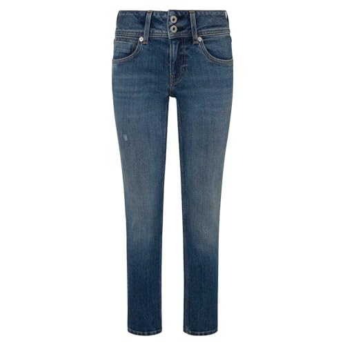 Pepe Jeans Slim Jeans LW Pl204729, Azul (Denim-hv4), 32W / 30L para Mu
