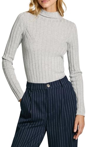 Pepe Jeans Izabel Turtleneck Prendas de Punto, Gris (Light Grey), XL p