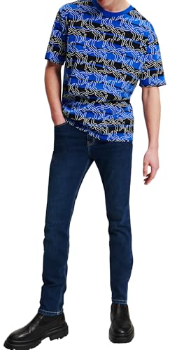 KARL LAGERFELD JEANS Klj Skinny Denim Jeans, Washed Dark Blue, 33W x 3