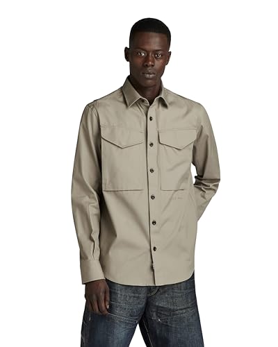 G-Star Para Hombre Camisa Cargo Regular, Gris (elephant skin D22971-D3