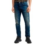 G-STAR 3301 Slim Jeans Vaqueros, Azul (Worn In Mountain Dusk Destroyed