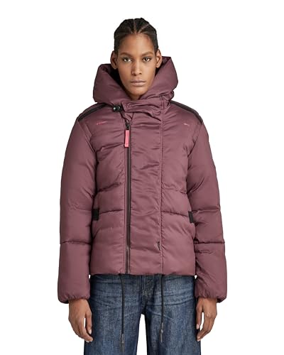 G-Star Para Mujer Chaqueta G-Whistler Short Padded, Púrpura (vineyard
