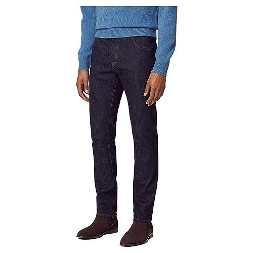 Hackett London Mezclilla de Lavado Enjuague Jeans, Azul (Denim Blue),