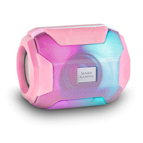 Mars Gaming MSBAXP, Altavoz Bluetooth RGB, Compacto,10W, USB/MicroSD/R