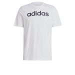 adidas Hombre Essentials Single Jersey Linear Embroidered Logo Tee, Wh