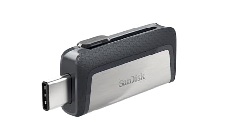 SanDisk Ultra 64 GB Dual Type-C USB 3.0 Flash Drive, Silver