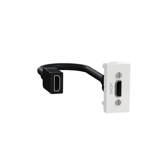 Schneider Electric NU343018 New Unica, Toma HDMI Audio/Video, 1 Módulo