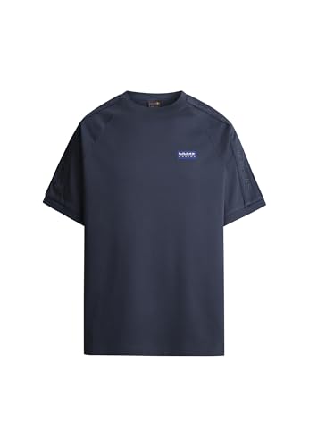 Red Bull Racing X Pepe Jeans RBR Luxe EMB Tape tee Camiseta, Blue (Dul