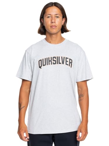 Quiksilver Scholarship SS Camiseta, Athletic Heather, Estándar para Ho