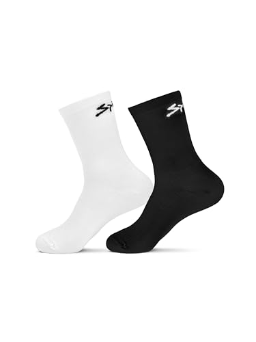 Spiuk CALCETIN PACK 2 UDS. ANATOMIC MEDIO UNISEX BLANCO – NEGRO T. 33/
