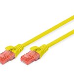 DIGITUS Cable LAN Cat 6 – 2m – Cable de red CCA con RJ45 – U/UTP sin a