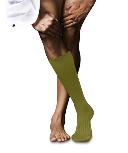 FALKE No. 13 M Kh algodón piuma lisos 1 par, Calcetines largos Hombre,