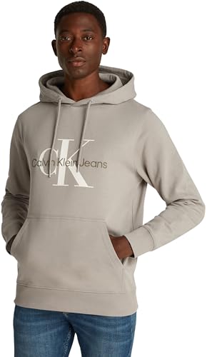 Calvin Klein Sudadera Hombre Hoodie Seasonal Monologo Regular de algod