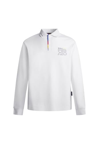 Red Bull Racing X Pepe Jeans RBR Fashion Placket LS Polo, White (White