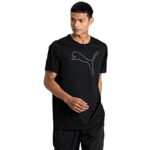 PUMA Performance Cat tee M Camiseta, Hombre, Black, S