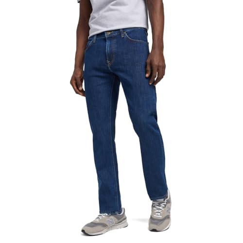 LEE DAREN ZIP FLY Pantalones para Hombre, DEEP DARK STONE, 28/34 EU