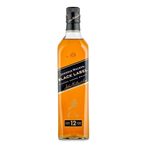 Johnnie Walker Black label, Whisky escocés blended 12 años, 700 ml