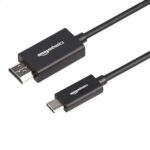 Amazon Basics Cable de aluminio de adaptador de USB-C (fuente) a HDMI