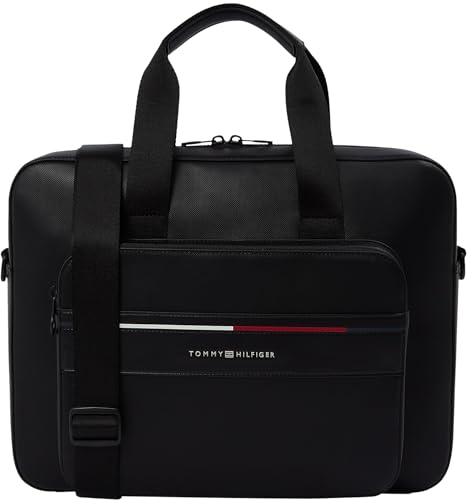 Tommy Hilfiger Maletín para portátil Hombre Foundation con bolsillo ex