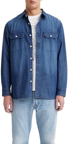 Levi’s Jackson Worker Camisa, Sterling Dark Wash, XXL Hombre