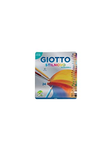 Giotto Stilnovo Acquarell Lápices de Colores Acuarelables, Estuche Met