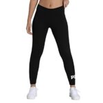 PUMA ESS Logo Leggings Mallas Deporte, Mujer, Puma Black, S