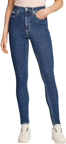 Calvin Klein Vaqueros Mujer High Rise Skinny Fit, Azul (Denim Medium),
