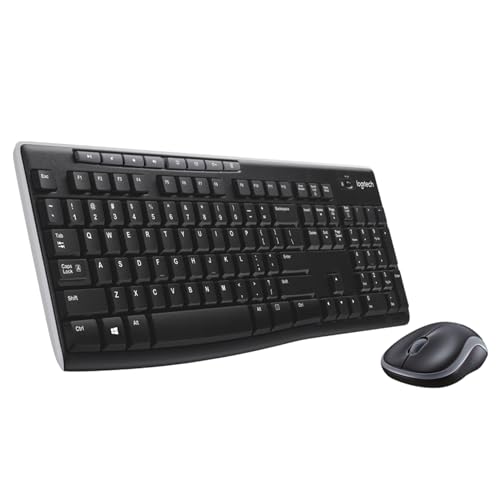 Logitech MK270 Combo Teclado y Ratón Inalámbrico para Windows, 2,4GHz