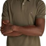Tommy Hilfiger 1985 Regular Polo, S/S Polos Hombre, Caqui (Army Green)