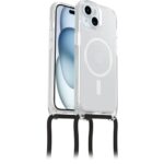 Otterbox Funda React Necklace con MagSafe para iPhone 15, Funda Protec