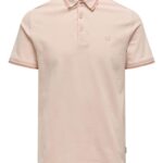 ONLY & SONS Onsfletcher Slim SS Polo Noos Camiseta, Melocotón Nectar 1