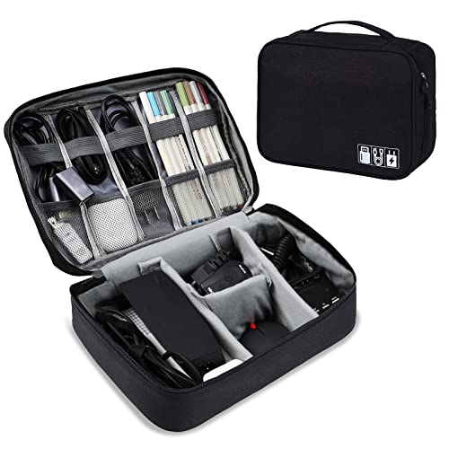 AiQInu Bolsa Organizador Cables Universal de Viaje, Electrónico, Acces