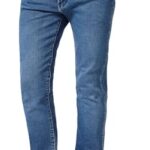 Wrangler Larston, Vaqueros para Hombre, Azul (Ridge Wash), 27W / 32L