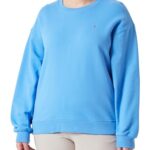 Tommy Hilfiger Sudadera Mujer Curve Sin Capucha, Azul (Blue Spell), 46