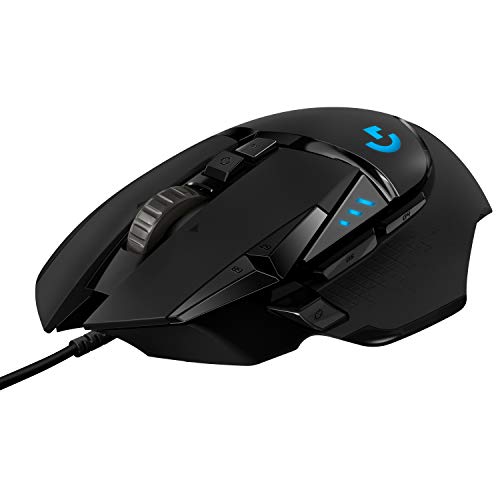 Logitech G502 HERO Ratón Gaming con Cable Alto Rendimiento, Captor HER