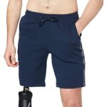 Tommy Hilfiger Hombre Pantalón de Chándal Corto, Azul (Navy Blazer), S